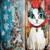 Cats at Christmas Decoupage Rice Papers, 8 x 10.5 inch (A4) - 6 Sheets | 6 Unique Designs | Versatile Christmas Designs for Art Projects & Crafting by CRAFT KREATIVELY view 3