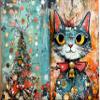 Cats at Christmas Decoupage Rice Papers, 8 x 10.5 inch (A4) - 6 Sheets | 6 Unique Designs | Versatile Christmas Designs for Art Projects & Crafting by CRAFT KREATIVELY view 4