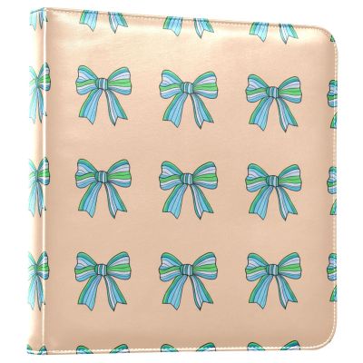 YANENDIE Photo Album Self Adhesive 2x3 4x6 5x7 6x8 Pictures, Striped Colorful Bows Scrapbook Album DIY Scrap Book 40 Sticky Pages for Family Travel Wedding Baby