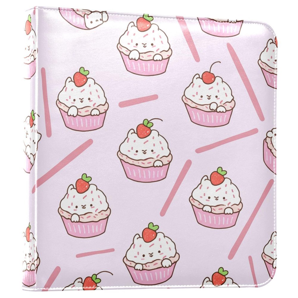 YANENDIE Photo Album Self Adhesive 2x3 4x6 5x7 6x8 Pictures, Sweet Berry Swirl Scrapbook Album DIY Scrap Book 40 Sticky Pages for Family Travel Wedding Baby