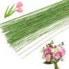 CCINEE 26 Gauge Green Floral Stem Wire, 100 PCS Paper Wrapped Florist Flower Wire for DIY Crafts Floral Arrangement Artificial Flower Making, 14 inch view 1