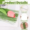 CCINEE 26 Gauge Green Floral Stem Wire, 100 PCS Paper Wrapped Florist Flower Wire for DIY Crafts Floral Arrangement Artificial Flower Making, 14 inch view 3
