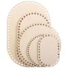 Kronabelle Crochet, Weaving Crafts, 5 Sizes, Round & Oval Bases, 5 Pcs Wooden Basket Bottom, Pre-Drilled Holes, Smooth, 2 Mm Thick Wooden Board, DIY Storage Baskets view 4