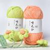 100g Medium Thick Acrylic Cotton Yarn - Hand-Woven DIY Crochet Scarf Wool Ball for Knitting and Crafting(Turmeric) view 3