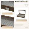 12-Slot Pen Organizer Storage Box, Gift Ideal for Collectors and Office Decor, Clasp Metal Secure, Lid Transparent, Quality Walnut Pen Display Case view 4