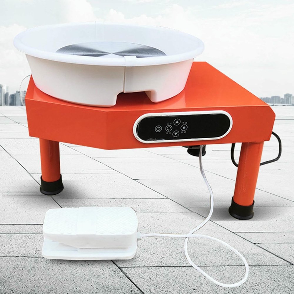 BWPURWDFH Electric Pottery Wheel Ceramic Machine for Adults and Kids 250W350W Pottery Wheel Machine Clay Ceramic Shaping Forming DIY Art Craft Tool Kit (350w Singlecontrol)