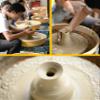 BWPURWDFH Electric Pottery Wheel Ceramic Machine for Adults and Kids 250W350W Pottery Wheel Machine Clay Ceramic Shaping Forming DIY Art Craft Tool Kit (350w Singlecontrol) view 4
