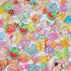 FULUSODO 120 Pcs Embellishments Cute Set, Flat Back Bulk Mixed Resin Set Ornament Scrapbooking view 3