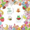 FULUSODO 120 Pcs Embellishments Cute Set, Flat Back Bulk Mixed Resin Set Ornament Scrapbooking view 4