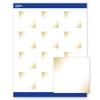 Avery Printable Square Business Cards with Sure Feed Technology, Pre-Printed Gold Blush Pattern, Matte White, 2" x 2", Laser & Inkjet Compatible, 120 Total, Great for Branding, Marketing, and Events view 1