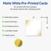 Avery Printable Square Business Cards with Sure Feed Technology, Pre-Printed Gold Blush Pattern, Matte White, 2" x 2", Laser & Inkjet Compatible, 120 Total, Great for Branding, Marketing, and Events view 2