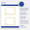 Avery Printable Square Business Cards with Sure Feed Technology, Pre-Printed Gold Blush Pattern, Matte White, 2" x 2", Laser & Inkjet Compatible, 120 Total, Great for Branding, Marketing, and Events view 3