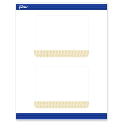 Avery Printable Rounded Corner Postcards with Sure Feed Technology, Pre-Printed Gold Lace Trim Pattern, Matte White, 4.25" x 5.5", Laser & Inkjet Compatible, 20 Total