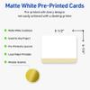 Avery Printable Rounded Corner Postcards with Sure Feed Technology, Pre-Printed Gold Lace Trim Pattern, Matte White, 4.25" x 5.5", Laser & Inkjet Compatible, 20 Total view 2
