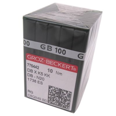 GROZ-BECKERT Needle - 100PCS Groz-Beckert DBXK5 KK Needles in CKPSMS Clear Plastic Box for Commercial 3D Embroidery & Sequin (75/11)