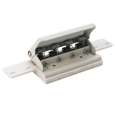 Mushroom Hole Punch, Compact 4 Hole Puncher with Precise 6.3x8.2mm Holes for Discbound Notebooks and Planners White 12x7x7cm