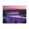 Amethyst Frost Wisconsin Frozen Lakes Glinting with Violet Twilight Hues | Made in USA | 24 * 18 Inch Matte Canvas Wall Art view 1