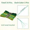BEAMARKER 16 Skeins 131 Yards Embroidery Thread Friendship Bracelets String Cross Stitch Threads Cotton Floss Yarn DIY 6 Ply 1.2mm for Making Sewing Needlework Knitting Stitching Craft Supply Green view 2