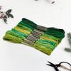 BEAMARKER 16 Skeins 131 Yards Embroidery Thread Friendship Bracelets String Cross Stitch Threads Cotton Floss Yarn DIY 6 Ply 1.2mm for Making Sewing Needlework Knitting Stitching Craft Supply Green view 3