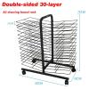 Art Drying Rack,Double-Sided 30-Layer Art Drying Rack Easel - Space-Saving Educational Tool for Home & Art School, Ideal for Oil Painting & Craft Projects view 2