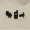 Sassy Bears 13mm Black Oval Safety Noses (10 noses) for Bears Dolls Puppets Crafts view 1