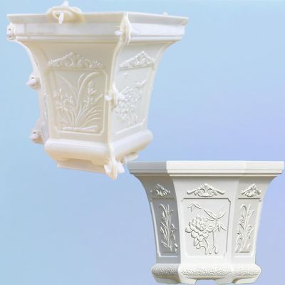 DIYUNIMOULD Hexagonal Cement Flower Pot Molds, Reusable Concrete Planter Molds for Large Planters, Garden Outdoor Decor (55 CM)