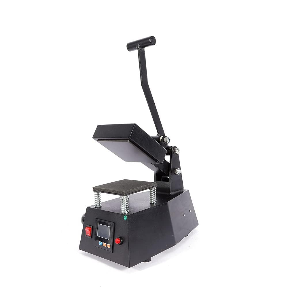Heat Press M-achine,Digital Label Single Heat Press Machine Clothing Logo Printing with LCD Screen,110V Small Digital Label Heat Press Machine Clothing,for Arts, Crafts & Sewing in Heat Press Machines