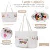 SUKUTU Corduroy Crochet Bag Large Portable Yarn Storage Bag Organize Yarn Crochet Hooks Knitting Bag Yarn Holder for Crochet Lovers view 3