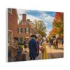 A Colorful Williamsburg Colonial Reenactment in Virginia Matte Canvas Wall Art 24 * 18 inches Made in USA view 2