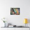 A Colorful Amish Quilt Display in Pennsylvania Dutch Country - Matte Canvas Wall Art 24 * 18 inch - Made in USA view 3