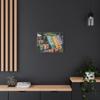 A Colorful Amish Quilt Display in Pennsylvania Dutch Country - Matte Canvas Wall Art 24 * 18 inch - Made in USA view 4
