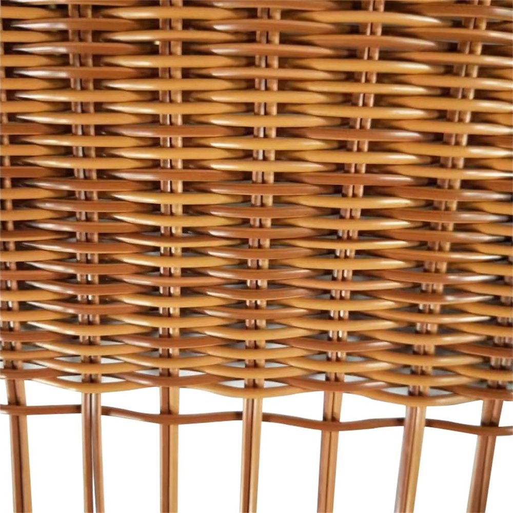 Czsycdsf 1.1 lbs Plastic Wicker Material 2.8mm Solid Round Synthetic Rattan Weaving Repair Roll Polyethylene Rattan Wicker Woven Strips for Patio Furniture, Garden Table Chair, Storage Basket, Crafts