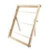 3 Layer Wood Ribbon Storage Rack for Craft Room Organize, Gift Packing Satin Ribbons Organizer/Florist Wrapping Ribbon Display Holder, 3 Tier-34X45cm/13.3X17.7in view 1