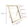 3 Layer Wood Ribbon Storage Rack for Craft Room Organize, Gift Packing Satin Ribbons Organizer/Florist Wrapping Ribbon Display Holder, 3 Tier-34X45cm/13.3X17.7in view 3
