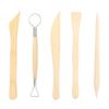 Clay Wood Sculpting Tool Wooden Handle Pottery Carving Set Modelling Supplies for Craft Art Projects view 1