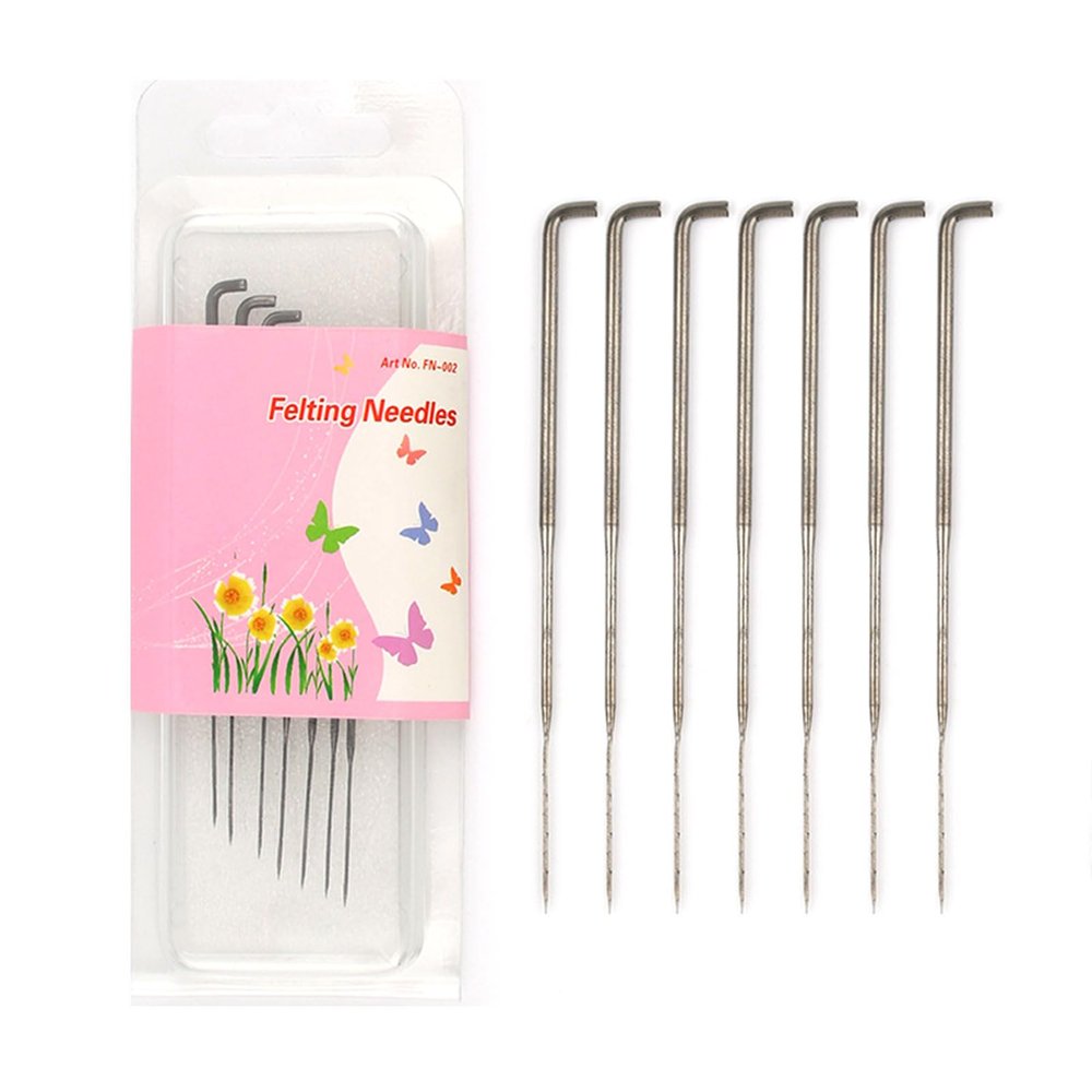 5/7Pieces Beginner Felting Needle Kits Felting Tools Set Felt Needle Starter Kits Handmade Handcraft Tool Set Tool for Beginners