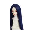 SISON BENNE Doll Wig, Dolls Long Straight Hair Wigs for 1/3 1/4 1/6 Ball Jointed Doll BJD Toy DIY Soft Hair 25 Colors (S1/3 (Head C. 20-21.5cm),Deep Blue) view 1