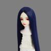 SISON BENNE Doll Wig, Dolls Long Straight Hair Wigs for 1/3 1/4 1/6 Ball Jointed Doll BJD Toy DIY Soft Hair 25 Colors (S1/3 (Head C. 20-21.5cm),Deep Blue) view 2