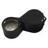 10X Jewelers Loupe Set Chrome & Black 18mm Folding Eye Magnifiers view 3
