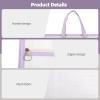 6 Pack A3 Clear Mesh Project Bags, Sewing Organizer with Zipper and Shoulder Straps, Ideal Craft Storage for Quilters, Nylon PVC for Sewing Supplies view 2