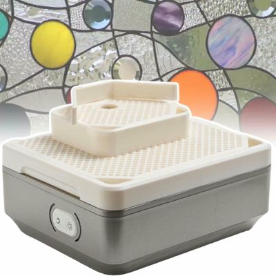 XDRGOOIUY Mini Stained Glass Edge Grinder,Electric Diamond Glass Art Grinding Table,for Diamond Ceramic Shell Art DIY