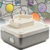 XDRGOOIUY Mini Stained Glass Edge Grinder,Electric Diamond Glass Art Grinding Table,for Diamond Ceramic Shell Art DIY view 1