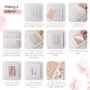 8 Pcs Halloween Transfer Paper for Polymer Clay, Skull Pumpkin Ghost Moon Spiders Pattern Water Transfer Sheet for Polymer Clay, Water Soluble Transfer Sheet for Earrings Jewelry Making 5.8X3.9 in view 2