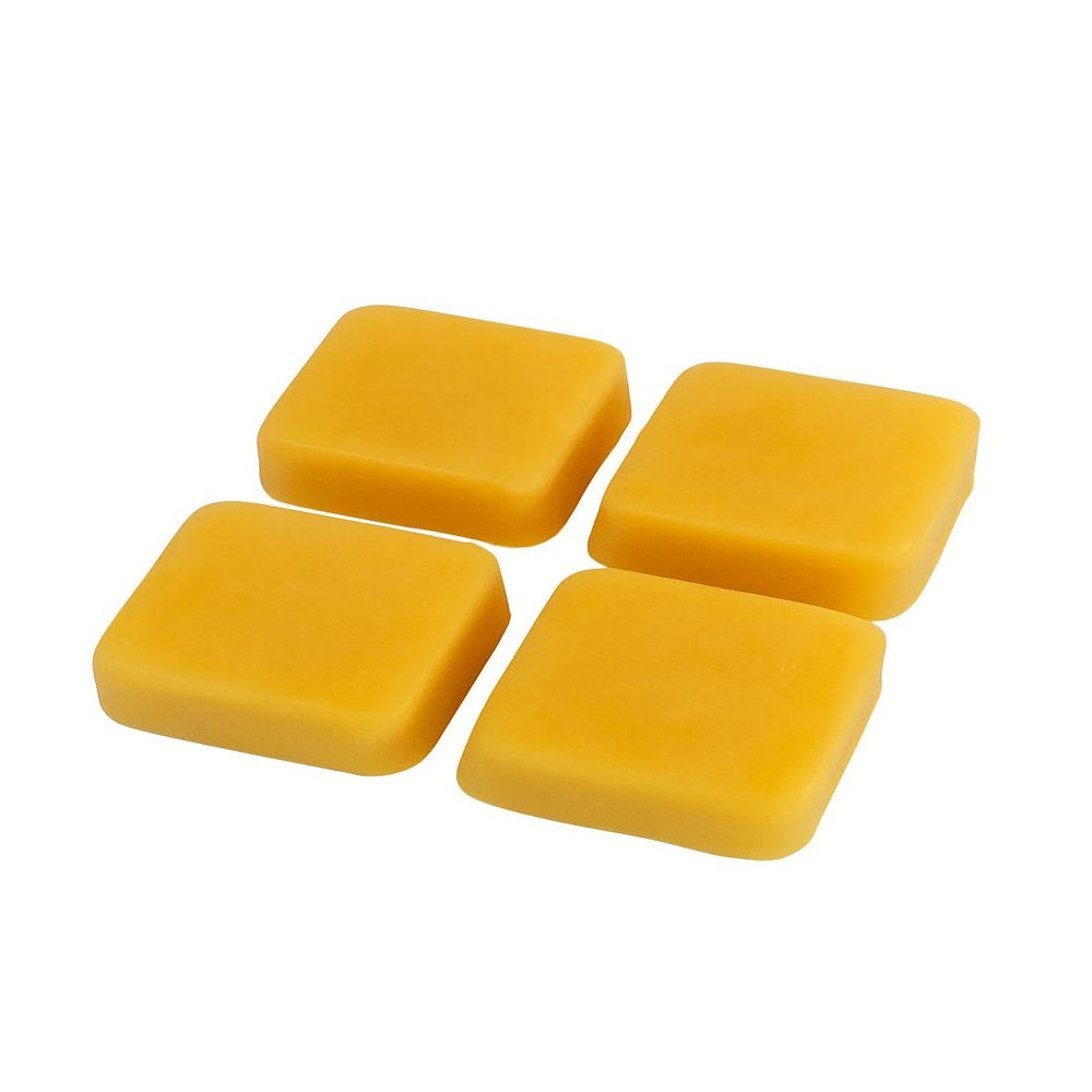 Pure Beeswax Blocks USA Made, Beekeeper Crafted Natural Beeswax Bar for Crafting, Woodworking, Lip Balm, Cast Iron Seasoning Premium Quality, Eco-Friendly, Chemical-Free (4 Pack)