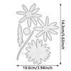 Annchaos Cutting Dies Metal Stencils Scrapbooking Tools DIY Embossing Template for Paper Card Making Album Arts Crafts Supplies (Little Daisy-10x14.3cm) view 2