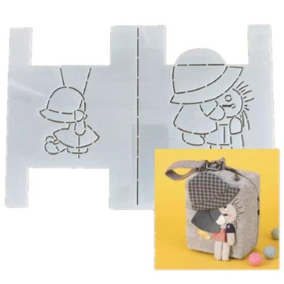 YJIUYUANQ Quilting Template Stencils Embroidery Patchworks Sewing Craft Templates for DIY Handbag 11.5x9x6cm