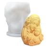Mother and Baby Sculpture Silicone Candle Molds for Epoxy Resin Candle Soap Fondant Chocolate Candy Cement Clay MOL view 1