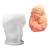Mother and Baby Sculpture Silicone Candle Molds for Epoxy Resin Candle Soap Fondant Chocolate Candy Cement Clay MOL view 3
