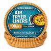 100 Pack 8 Inch Round Air Fryer Liners, Disposable Unbleached Parchment Paper, Non Stick and Grease Resistant, Heat Resistant Baking Paper for Air Fryer and Oven view 1