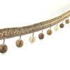 1pc 12 Yards Elegant Beaded Ball Tassel Trim for Home Decor - Decorative Ribbon for Curtains, Sofas, and Lampshades(Red,1 Yard) view 2